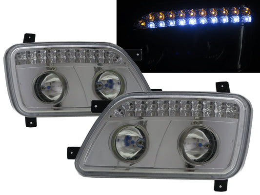 CrazyTheGod TRUCK-ACTROS MP2 BM 930-934 ไฟหน้า LED 2D ปี 2003-2008 สำหรับรถบรรทุก Mercedes-Benz LHD