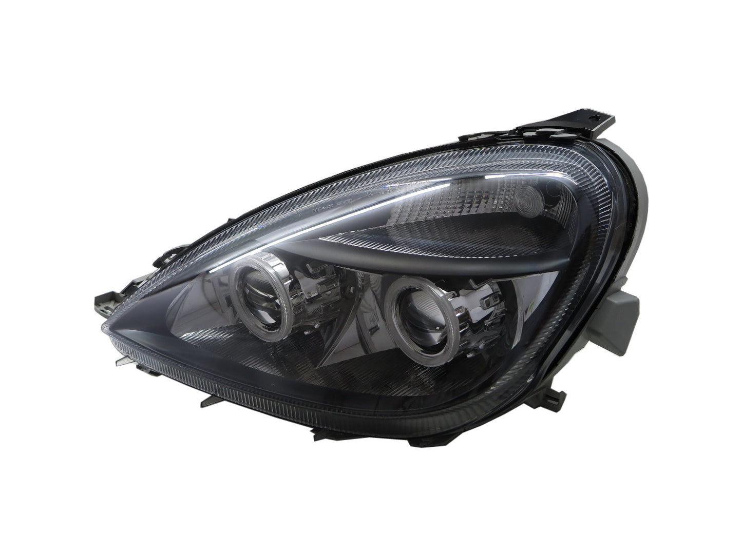 CrazyTheGod A-CLASS W168 First generation 2001-2004 Hatchback 5D CCFL Projector Headlight Headlamp Black for Mercedes-Benz LHD