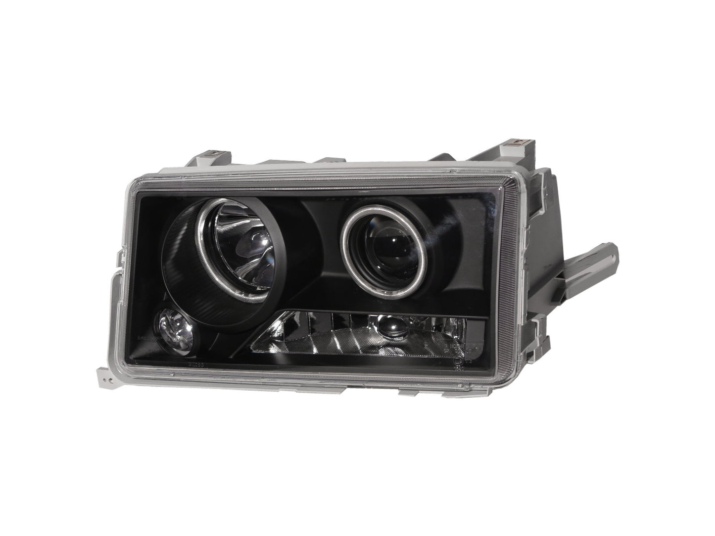 CrazyTheGod C-CLASS W201 190D 190E 1982-1993 Sedan 4D CCFL Projector Headlight Headlamp Black for Mercedes-Benz LHD