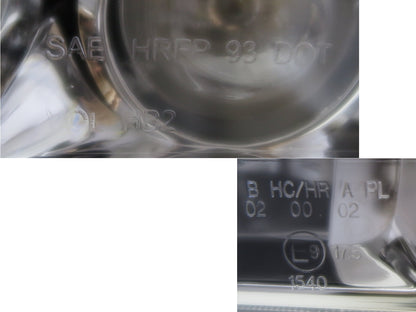 CrazyTheGod C-CLASS W201 190D 190E 1982-1993 Sedan 4D CCFL Projector Headlight Headlamp Black for Mercedes-Benz RHD