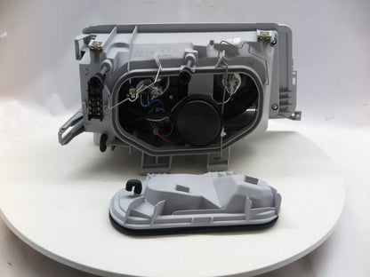 CrazyTheGod C-CLASS W201 190D 190E 1982-1993 Sedan 4D Projector Headlight Headlamp Chrome for Mercedes-Benz RHD