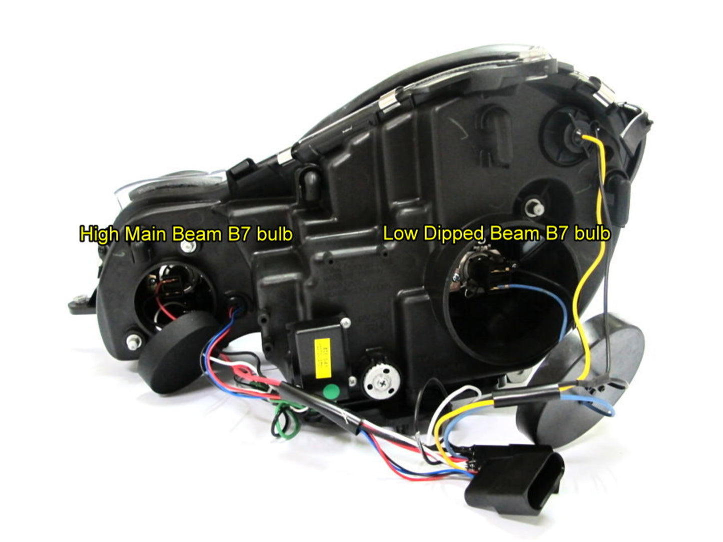 CrazyTheGod E-CLASS W211 2007-2008 Facelift Sedan/Wagon 4D/5D Projector LED R8Look Headlight Headlamp Black for Mercedes-Benz RHD