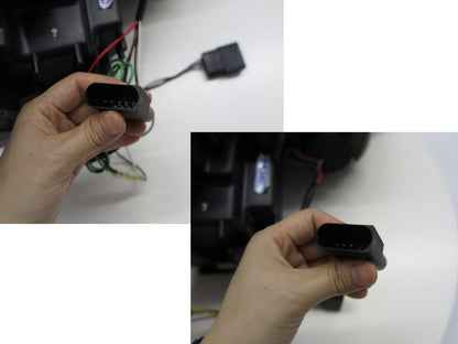 CrazyTheGod E-CLASS W211 2007-2008 Facelift Sedan/Wagon 4D/5D Projector LED R8Look Headlight Headlamp Black for Mercedes-Benz RHD