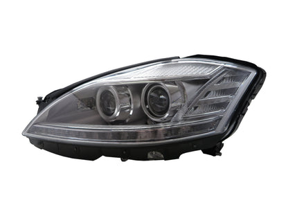 CrazyTheGod S-CLASS W221 Fifth generation 2006-2009 Pre-Facelift Sedan 4D LED Bar Projector Headlight Headlamp Chrome for Mercedes-Benz LHD