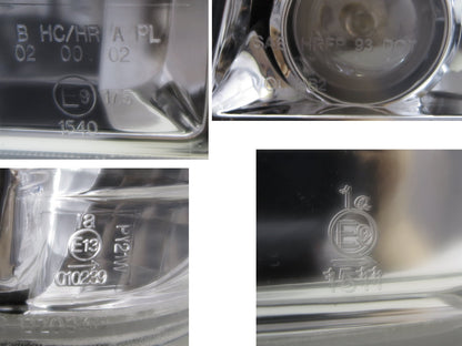 CrazyTheGod C-CLASS W201 190D 190E 1982-1993 Sedan 4D Projector W/ Corner Lamp Headlight Headlamp Chrome for Mercedes-Benz LHD