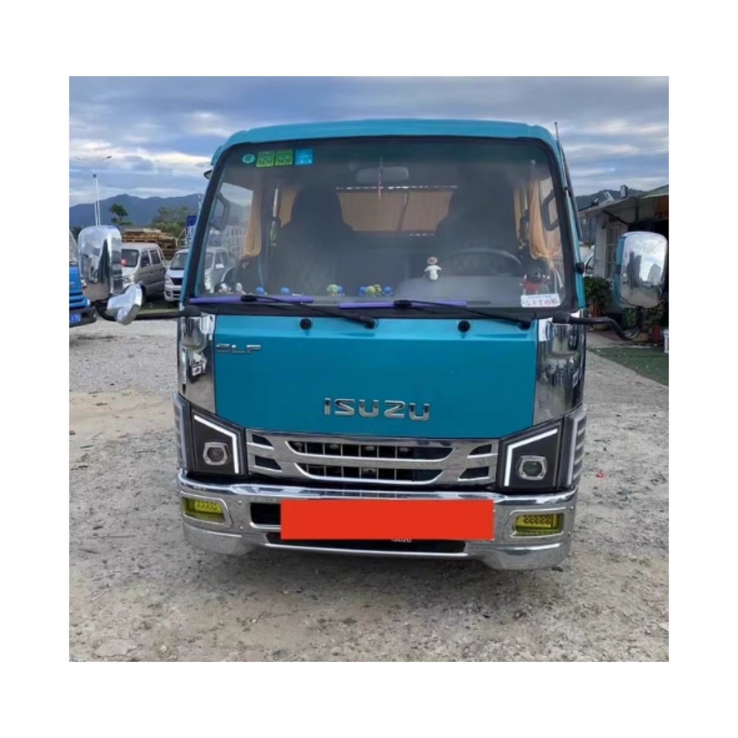 CrazyTheGod ELF 100P N-SERIES NJR85 Sixth generation 2007-Present Truck Full LED 24V Headlight Headlamp Black for ISUZU LHD