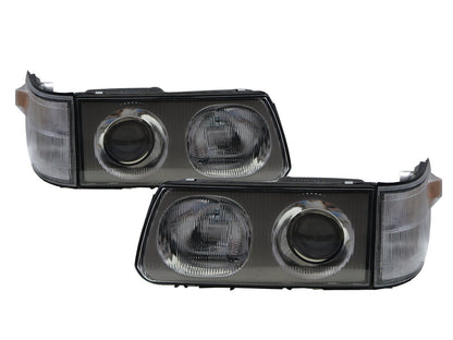 CrazyTheGod StarWagon L300 1993-present VAN 4D Projector W/ Corner Lamp Glass Headlight Headlamp Chrome for Mitsubishi RHD