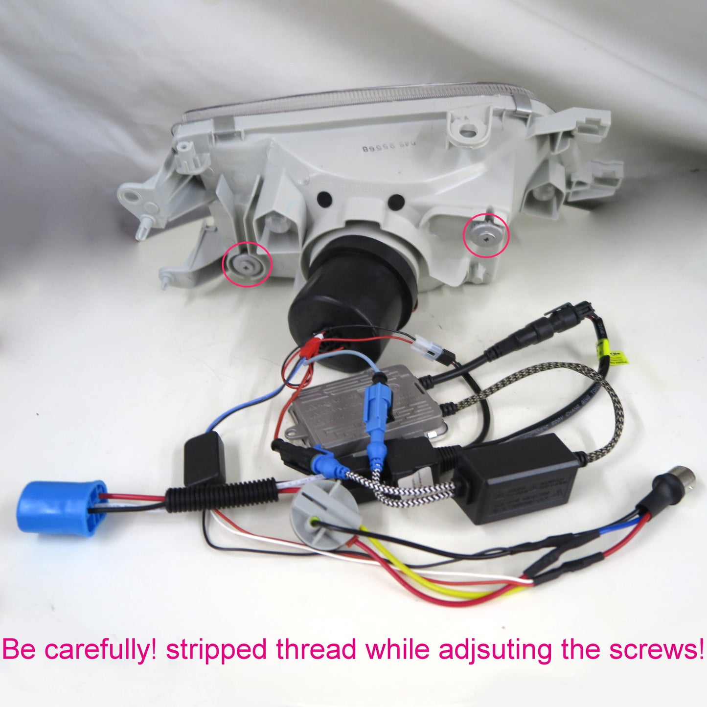 CrazyTheGod TERCEL L50 Fifth generation 1995-1999 Pre-Facelift Sedan 4D Guide LED Halo Projector Headlight Headlamp Chrome US for TOYOTA RHD