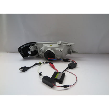 CrazyTheGod Tercel L50 1995-1999 Guide LED Halo Projector Headlight Headlamp CHROME for TOYOTA LHD