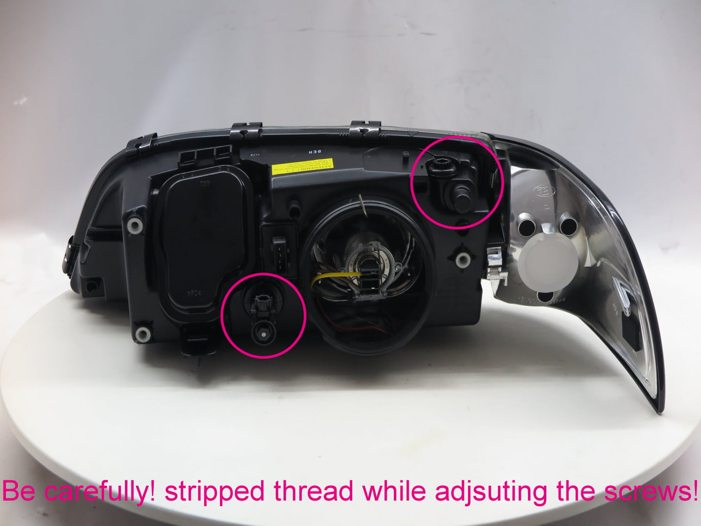 CrazyTheGod S70 1996-2000 Sedan 4D Guide LED Angel-Eye Projector W/ Corner Lamp Headlight Headlamp Black for VOLVO RHD