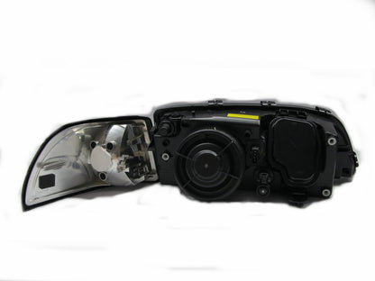 CrazyTheGod S70 1996-2000 Sedan 4D Projector Glass Headlight Headlamp W/ Corner Lamp Black for VOLVO LHD