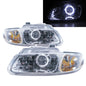 CrazyTheGod Grand Caravan 1996-1999 Minivan 3D/4D Guide LED Angel-Eye Projector Headlight Headlamp Chrome for DODGE RHD