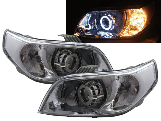 CrazyTheGod Gentra X 2009-2011 FACELIFT Hatchback 3D CCFL Projector Headlight Headlamp Chrome for DAEWOO RHD