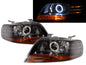 CrazyTheGod Kalos 2002-2008 Hatchback 3D/5D COB Projector Headlight Headlamp Black for DAEWOO LHD