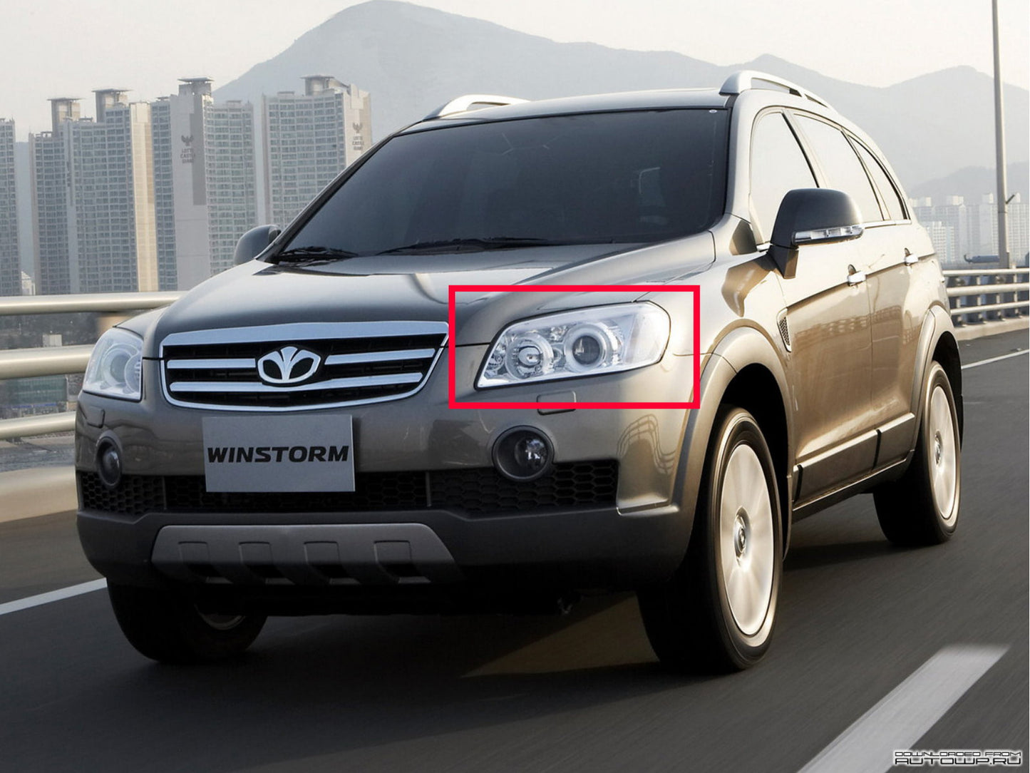 CrazyTheGod Winstorm 2006-2010 PRE-FACELIFT Wagon 5D Đèn pha Projector Đèn pha mạ crôm cho DAEWOO RHD