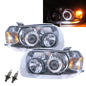 CrazyTheGod ESCAPE First generation 2005-2007 SUV 5D Guide LED Angel-Eye Projector Halogen Headlight Headlamp Black US for FORD RHD