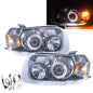 CrazyTheGod ESCAPE Thế hệ đầu tiên 2005-2007 SUV 5D Guide LED Angel-Eye Projector HID Đèn pha Đèn pha màu đen cho xe FORD LHD