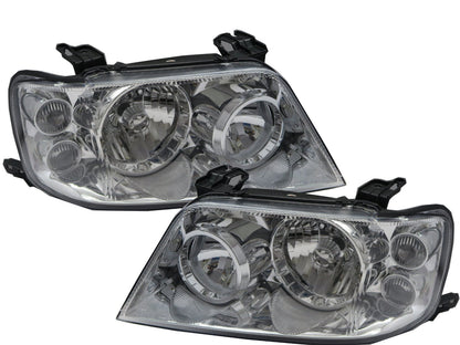 CrazyTheGod ESCAPE First generation 2004-2007 FACELIFT SUV 5D Clear Headlight Headlamp Chrome for FORD LHD