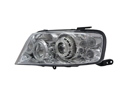 CrazyTheGod ESCAPE Thế hệ đầu tiên 2004-2007 FACELIFT SUV 5D Guide LED Angel-Eye Projector Headlight Đèn pha mạ crôm cho FORD LHD