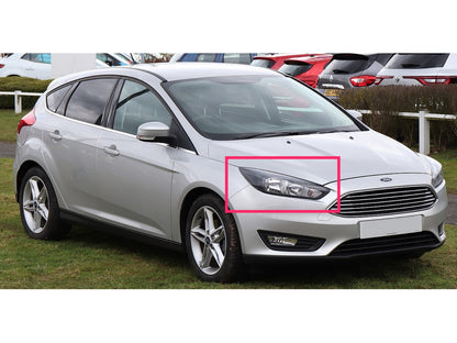 CrazyTheGod Focus C346 Thế hệ thứ ba 2015-2018 Sedan/Hatchback/Wagon 4D/5D Đèn pha LED Angel-Eye Projector màu đen EU cho FORD LHD