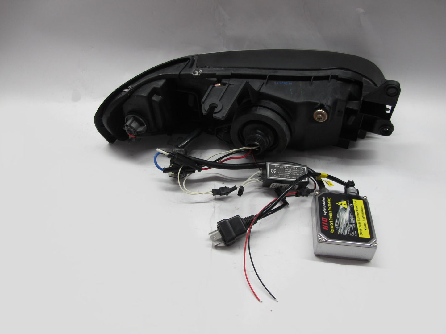 CrazyTheGod LASER KJ/KL 1994-1999 Đèn pha Bi-Projector CCFL HID V1 ĐEN cho FORD RHD