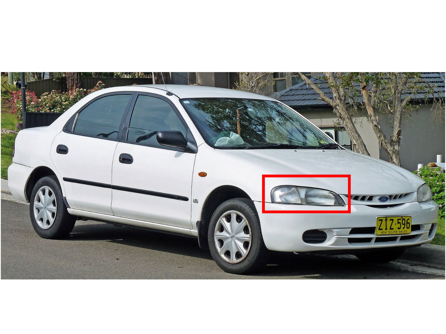 CrazyTheGod LASER KJ/KL 1994-1999 Đèn pha máy chiếu CCFL HID XENON Đèn pha ĐEN cho FORD LHD