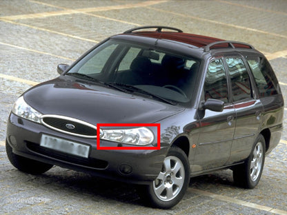 CrazyTheGod MONDEO HC/HE thế hệ thứ hai 1996-2001 Wagon 4D/5D Đèn pha Projector Đèn pha mạ crôm cho FORD RHD