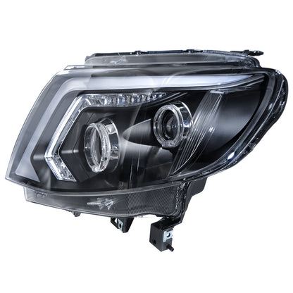 CrazyTheGod Ranger T6 thế hệ đầu tiên 2012-2015 Pre-Facelift Pickup 2D/4D Guide LED Angel-Eye Projector Halogen Headlight Đèn pha Halogen Màu đen cho FORD LHD