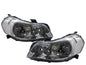 CrazyTheGod Sedici First generation 2007-2013 Hatchback 5D Clear Headlight Headlamp Chrome V1 for Fiat LHD