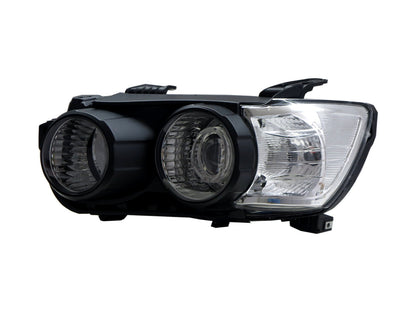 CrazyTheGod Aveo T300 Second generation 2012-2016 PRE-FACELIFT Sedan/Hatchback 4D/5D Guide LED Angel-Eye Projector Headlight Headlamp Black EU for CHEVROLET CHEVY LHD