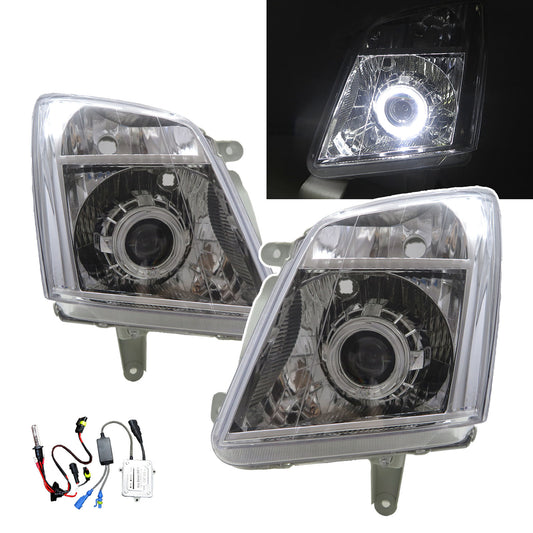 CrazyTheGod Dmax เจเนอเรชั่นที่ 3 ปี 2007-2011 รถกระบะปรับโฉมใหม่ 2D/4D Guide LED Angel-Eye Projector ไฟหน้า HID โครเมียม V2 สำหรับ CHEVROLET CHEVY LHD