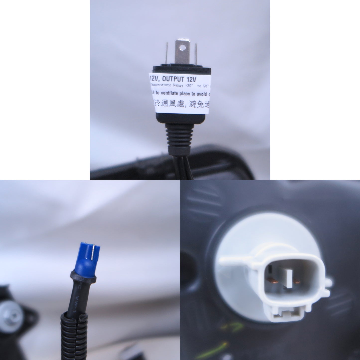 CrazyTheGod Jimny 1998-2018 SUV 2D Guide LED Angle-Eye Projector Headlight Headlamp Black for CHEVROLET CHEVY LHD