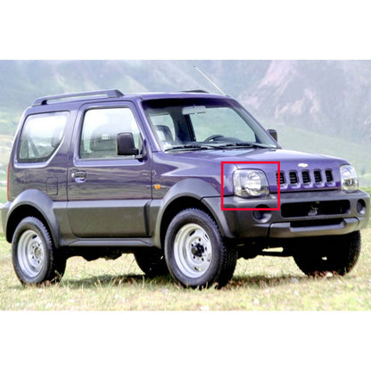 CrazyTheGod Jimny 1998-2018 SUV 2D Guide LED Angle-Eye Projector Headlight Headlamp Black for CHEVROLET CHEVY LHD