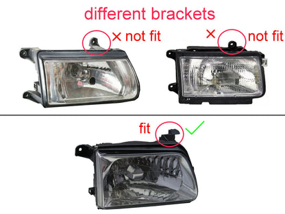 CrazyTheGod LUV รถกระบะ 4D Guide LED Angel-Eye Projector รุ่นที่ 3 ปี 1998-2005 ไฟหน้าแบบ HID โครเมียม สำหรับ CHEVROLET CHEVY RHD