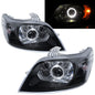 CrazyTheGod Lova T250 thế hệ đầu tiên 2009-2011 FACELIFT Sedan 4D Guide LED Angle-Eye Projector Headlight Đèn pha màu đen US cho CHEVROLET CHEVY LHD