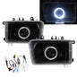 CrazyTheGod Admiral 2004-2007 SUV 5D Guide LED Angel-Eye Projector Headlight Headlamp Black for ZX AUTO LHD