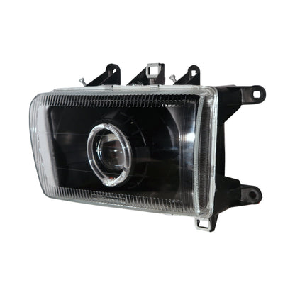 CrazyTheGod Admiral 2004-2007 SUV 5D Guide LED Angel-Eye Projector Headlight Headlamp Black for ZX AUTO LHD