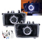 CrazyTheGod Admiral 2004-2007 SUV 5D Guide LED Angel-Eye Projector Headlight Đèn pha màu đen V3 cho ZX AUTO LHD