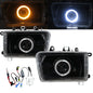 CrazyTheGod Admiral 2004-2007 SUV 5D Guide LED Angel-Eye Projector Headlight Headlamp Black V2 for ZX AUTO LHD