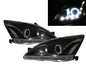 CrazyTheGod ACCORD CM Seventh generation 2003-2007 Sedan 4D CCFL Projector R8Look Headlight Headlamp Black for HONDA RHD