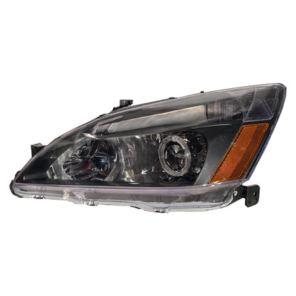 CrazyTheGod Accord Seventh generation 2003-2007 Coupe/Sedan 2D/4D LED Projector Headlight Headlamp Black for HONDA LHD