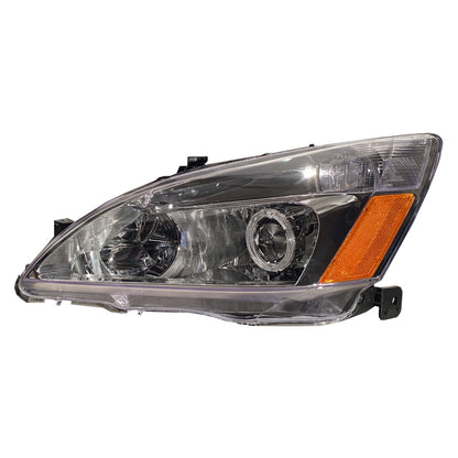 CrazyTheGod Accord Seventh generation 2003-2007 Coupe/Sedan 2D/4D LED Projector Headlight Headlamp Chrome for HONDA LHD