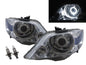 CrazyTheGod City GD8/GD9 Thế hệ thứ tư 2006-2008 Sedan 4D Guide LED Angel-Eye Projector Headlight Đèn pha mạ crôm cho HONDA RHD