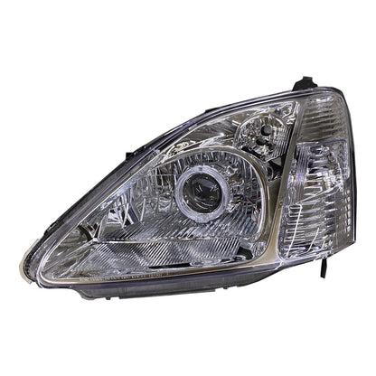 CrazyTheGod Civic Seventh generation 2001-2003 Hatchback 3D Guide LED Angel-Eye Projector Headlight Headlamp Chrome US for HONDA LHD