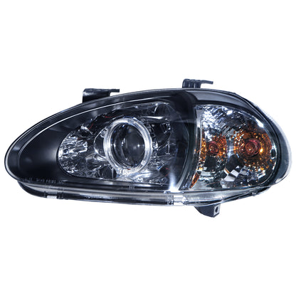 CrazyTheGod DEL SOL CRX 1993-1997 Roadser 2D Guide LED Angle-Eye Projector V2 ไฟหน้าสีดำสำหรับ Honda LHD