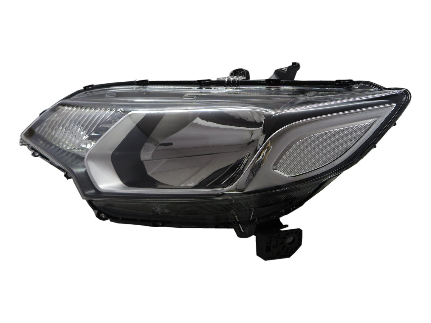 CrazyTheGod FIT/JAZZ Third generation 2013-present Hatchback 5D Clear Headlight Headlamp EU Black for HONDA LHD