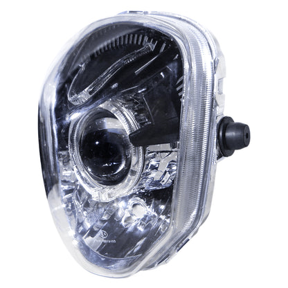 CrazyTheGod Grom 2013-2015 Motorcycles Guide LED Angel-Eye Projector Headlight Headlamp Chrome for HONDA