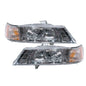 CrazyTheGod La Great RL1 Second generation 1999-2004 SUV 5D Clear Headlight Headlamp Chrome US for HONDA LHD