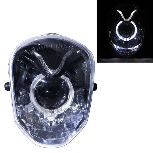 CrazyTheGod MSX125 2013-2015 Motorcycles Guide LED Angel-Eye Projector Headlight Headlamp Chrome for HONDA