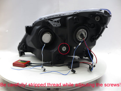 CrazyTheGod Odyssey RL3 RL4 Third generation 2005-2010 Minivan 5D COB Projector Headlight Headlamp Black US Type for HONDA RHD